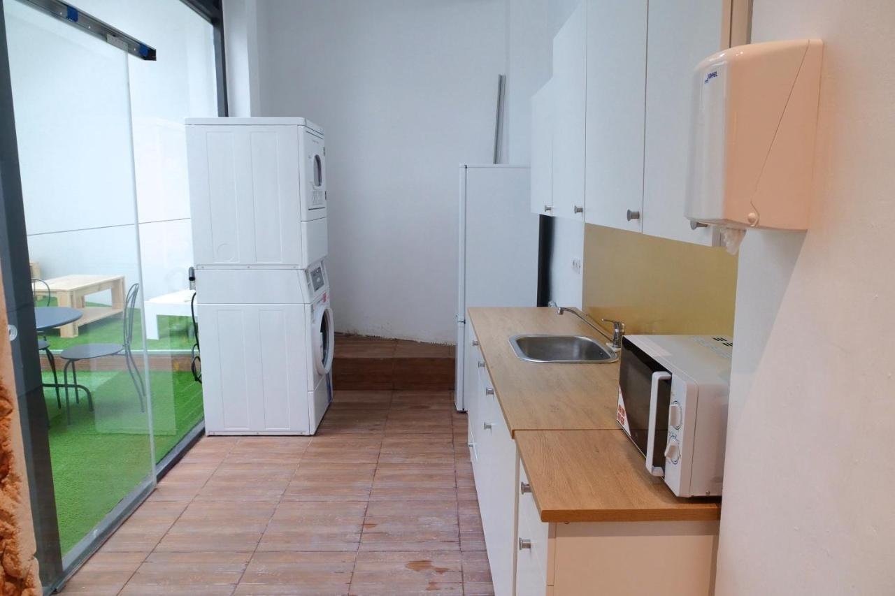 La cocina compartida del hostel